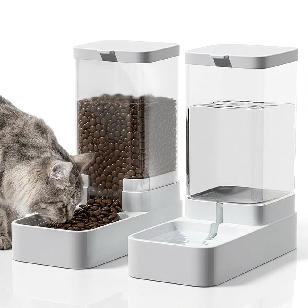 Automatic Pet Feeder with Water Dispenser